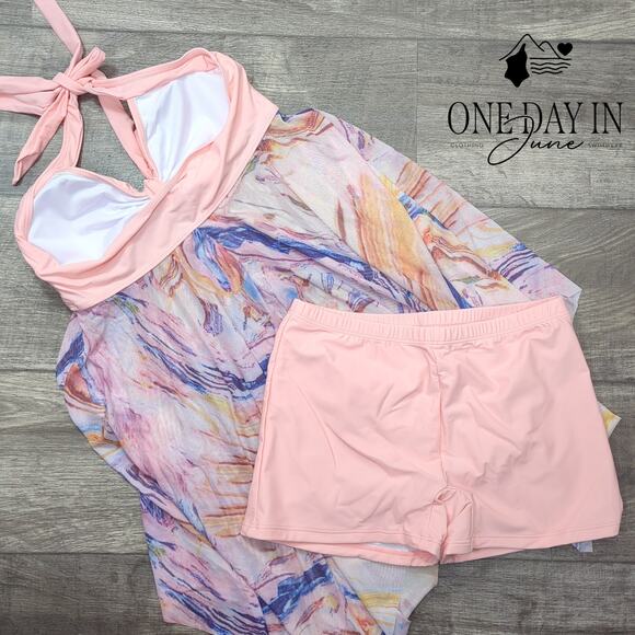 Summermae Maternity Boyshort Tankini Swimsuit Size M - Picture 4 of 4